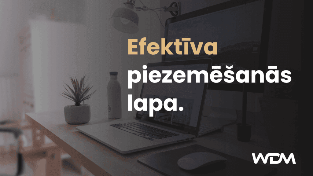 Efektīva un pievilcīga piezemēšanās lapa.
