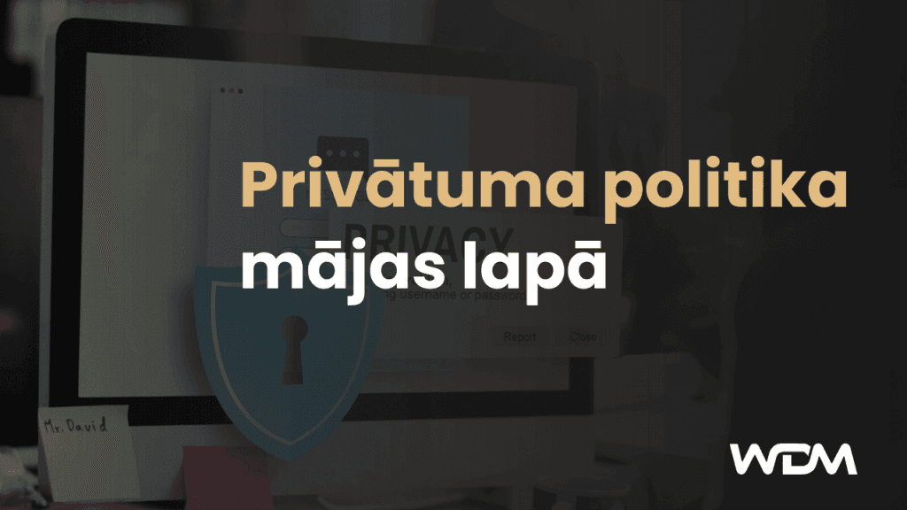 Privātuma politika mājas lapā